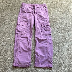 American Eagle purple cargo pants
